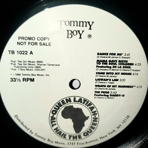 QUEEN LATIFAH All Hail The Queen LP VG+ WLP 1989 Tommy Boy Vinyl Hip Hop - Imagen 2 de 4