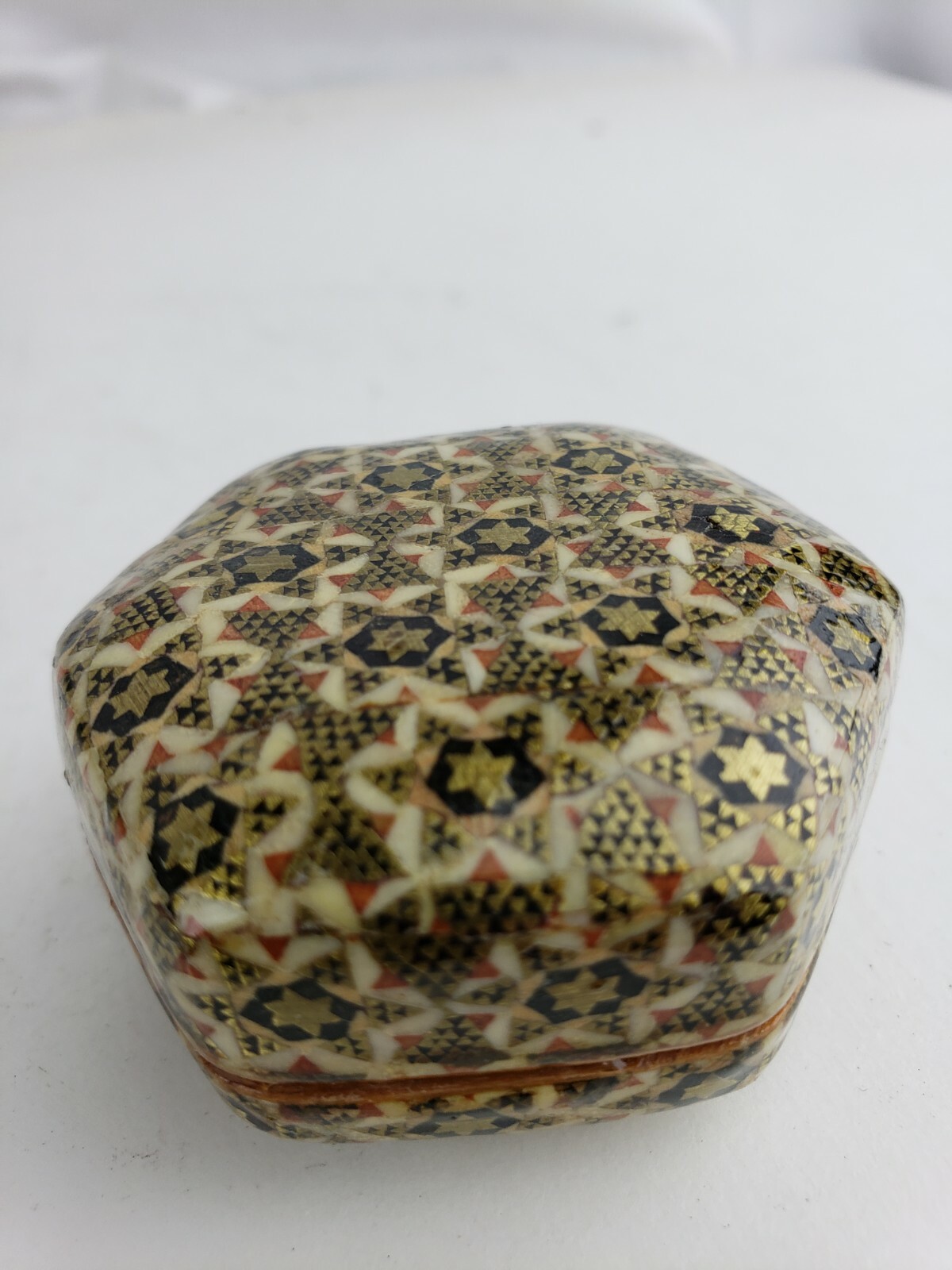 Nice asian/ middle eastern hand painted small pill box | eBay