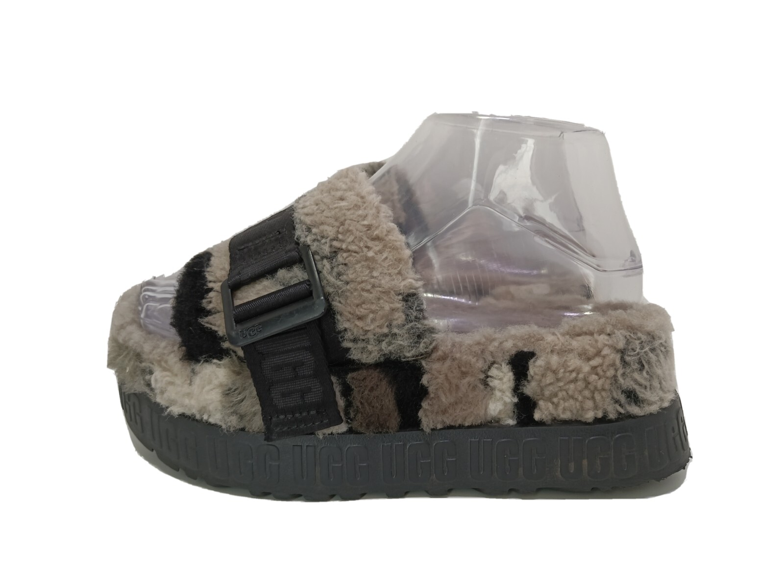 UGG CALI COLLAGE FLUFFITA SHEEPSKIN FLUFF PLATFORM SANDALS, US 5/ EUR 35 |  eBay