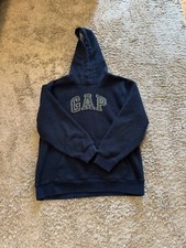 Boys Gap Fleece Hoodie, Navy, XL