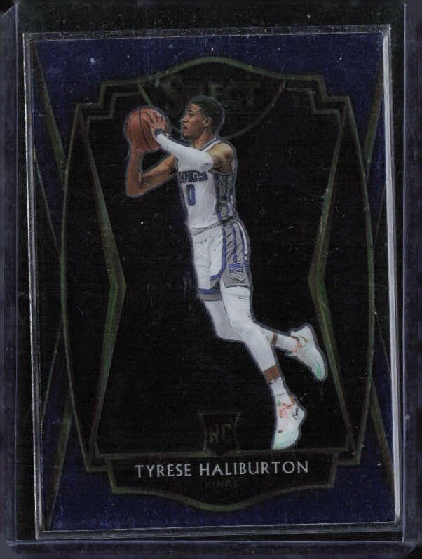 2020-21 Select Tyrese Haliburton 189 Premier Blue Prizm Rookie SP Kings