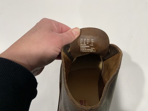 women’s Clarks Originals Desert Sz 11 Brown Beeswax Leather Chukka Boots Shoes - Picture 6 of 6