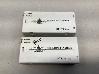 Lot Of 2 Tele-Infonet Systems NT1 TIS-300 48VDC 620mA C-60-40010-01