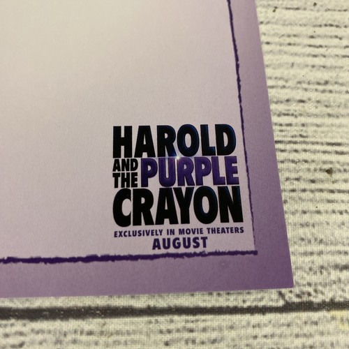 Harold and the Purple Crayon Moive Crayon draw On One Side Small Poster On Other - Picture 6 of 9