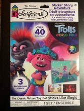 COLORFORMS DREAMWORKS TROLLS WORLD TOUR STICKER STORY ADVENTURE SET CLASSIC TOY
