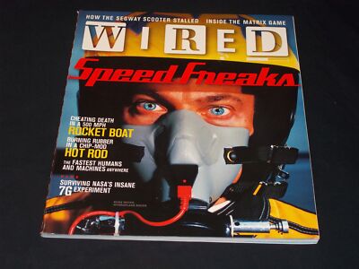 2003 MARCH WIRED MAGAZINE - RUSS WICKS HYDROPLANE RACER COVER - H 7886