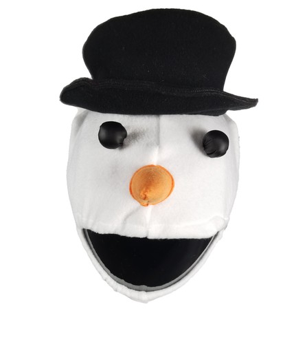 FUNNY HEEDS FULL FACE MOTORCYCLE HELMET COVER CRAZY MOTORBIKE CASE SNOWMAN XMAS - Imagen 4 de 5