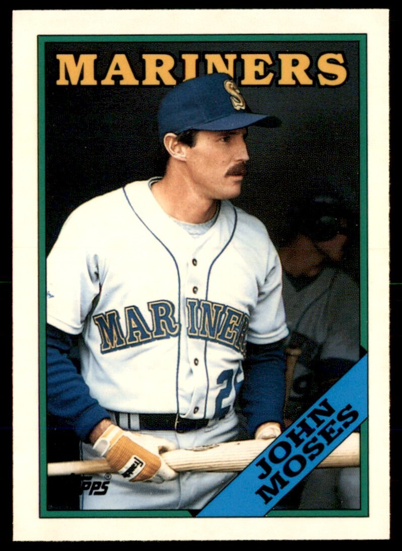 1988 Topps TIFFANY John Moses 2 Seattle Mariners #712
