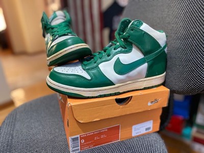 nike dunk high vintage pine green