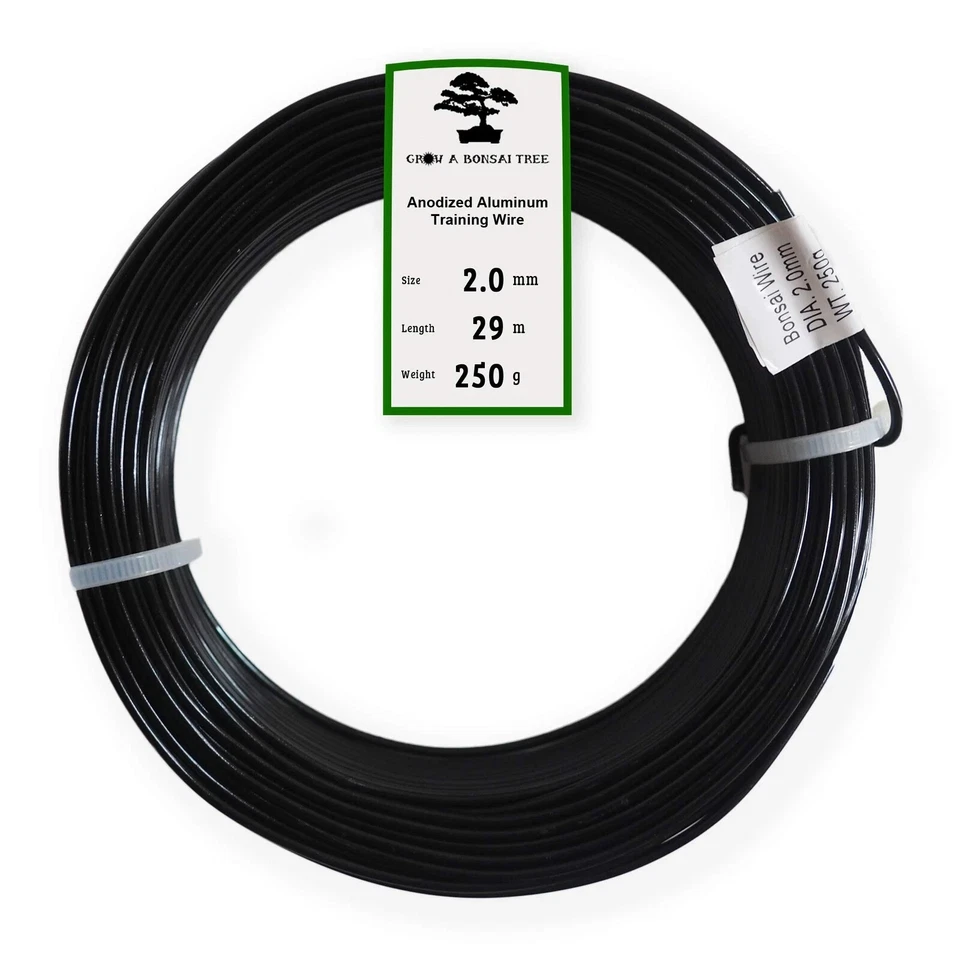 Alambre de entrenamiento de bonsái de aluminio anodizado de 2,0 mm 250 g rollo grande 95 pies - Elige... Foto 4 de 4