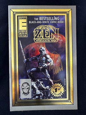Zen Intergalactic Ninja 1st Entity Issue Vintage Comic Book Signed by Maus