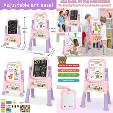 Double Sided whiteboard Black Kids Magnetic Board Art Easel Drawing Painting