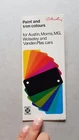 1971 British Leyland Paint and Trim Colours Original Auto Flyer
