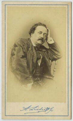 CDV um 1870 A. Liébert & Cie. Der Schauspieler Alexander Michel. Varieté Theater