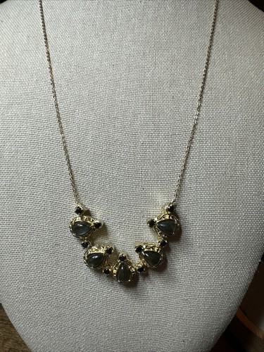 Beautiful Magnetic Labradorite Shape Changing Sterling Silver Necklace 18” - Picture 2 of 10