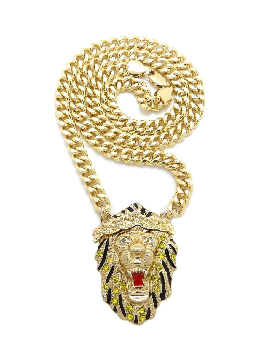 Iced Big Sean Lion Face Hip Hop Pendant 6mm/20 Iced Big Sean Lion Face Hip Hop Pendant 6mm/20