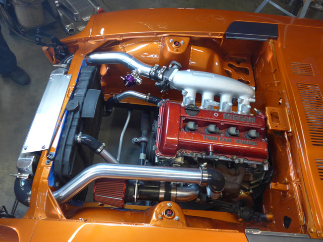 Datsun 240z Engine Parts Downpipe For Nissan Datsun 240Z 260Z 280Z SR20DET Engine Swap Stock