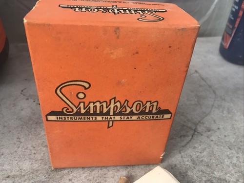 Vintage RARE Simpson Model 1522-C 0-25 DC Volts Edgewise Panel Meter - Picture 4 of 6