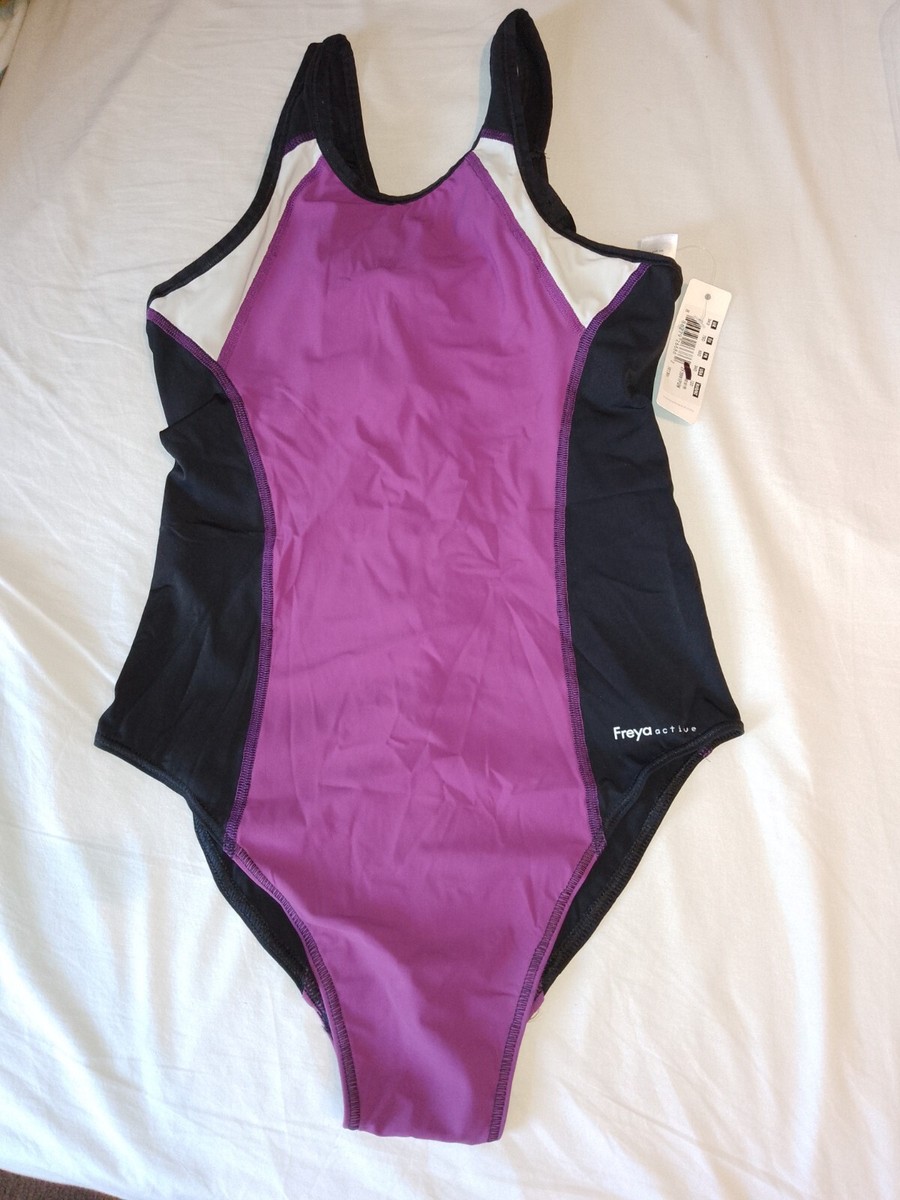 Freya 34D Sport Underwired Bra Support Swim Costume Swimsuit