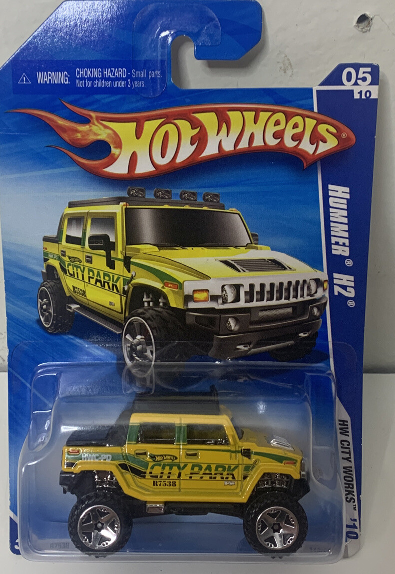 Hot Wheels Hummer H2 HW City Works Yellow City Park 1/64