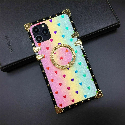 Ring Glitter Love Phone Case For iPhone 16 15 14 13 12 11 Pro Max XR XS 6 8 7 SE - 第 11/11 張圖片