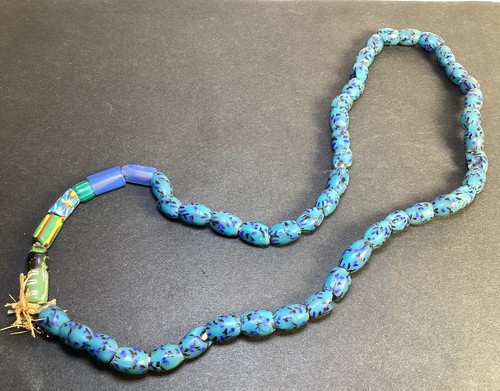 Antique African Trade Beads Long 29 in #1 - Foto 1 di 5