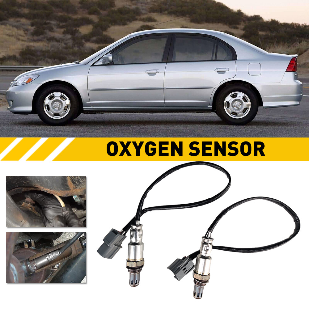 2pcs For 2001-05 Honda Civic 1.7L Oxygen O2 Sensor Upstream