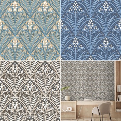 Carta Da Parati In Vinile Ecologico Geometrico Moderno Colore Tropicale - Foto 8