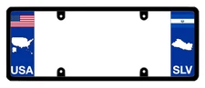 DFS El Salvador SLV Patented License Plate Frame Holder