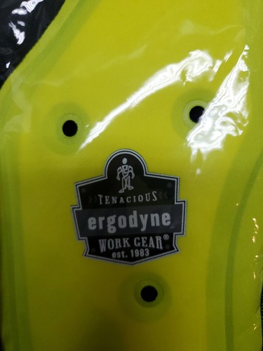 Ergodyne Cooling Vest Unisex Large Lime Dry Evaporative Cooling W/Zipper Closure - Picture 4 of 8