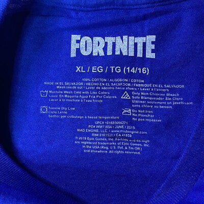 T-shirt Fortnite Pour Ado Garçon Taille S (14-16 Ans) – Neuf Avec étiquettes