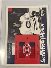 Guy Lapointe Game Worn Jersey 2001 Upper Deck Hockey card #SH-LA