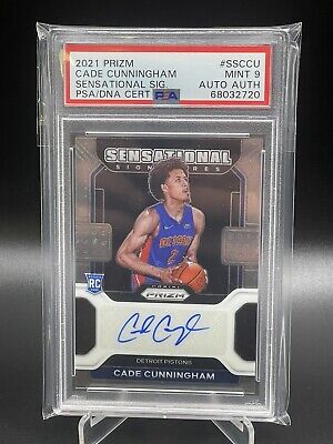 NBA Cade Cunningham Panini auto RC PSA9-