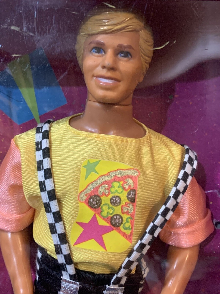 Vintage Cool Times Barbie Ken 1988 Mattel 3215 Rare Pizza & Kite