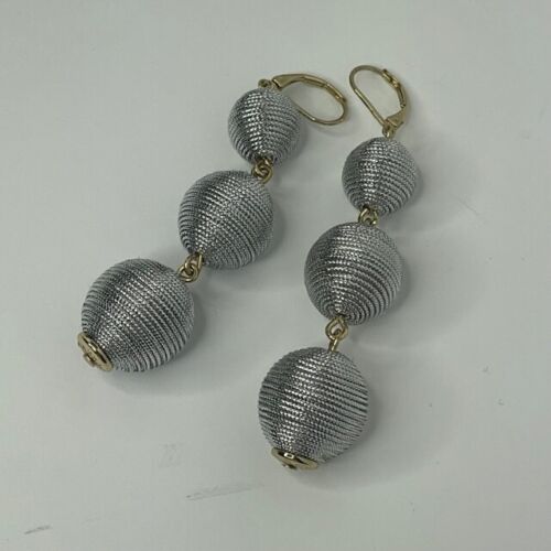 J. Crew Silver Gold Ball Bobble Earrings Womens W… - image 1