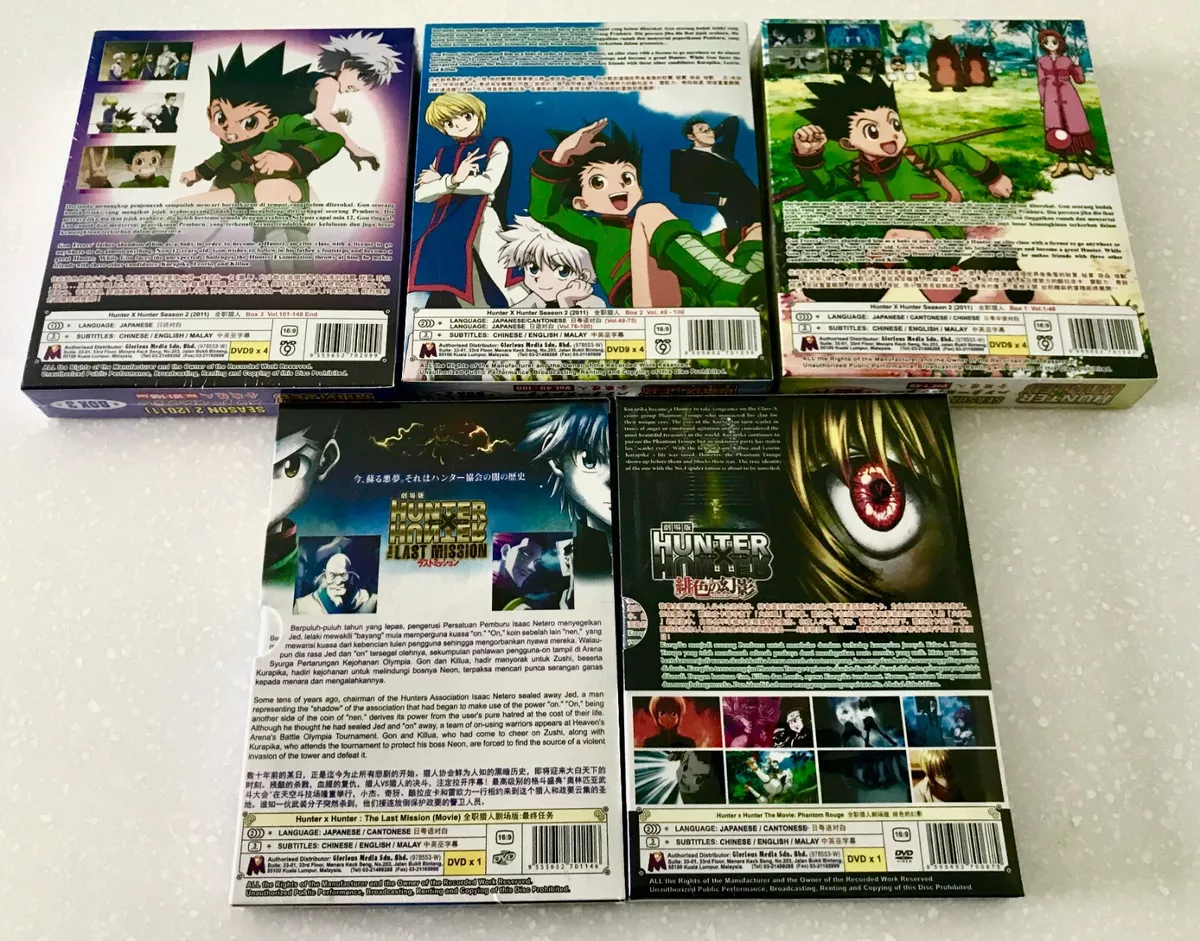 Hunter x Hunter 2011 Season 2 Box 3 Vol.100 - 148 End DVD English Sub ALL  Region