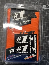 #1 Gripper Ribbed Universal Seat Cover (Orange/Black)