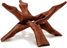 Wooden Tripod Display Stand – 6-Inch Hand Carved Holder Made from Sustainable Ma