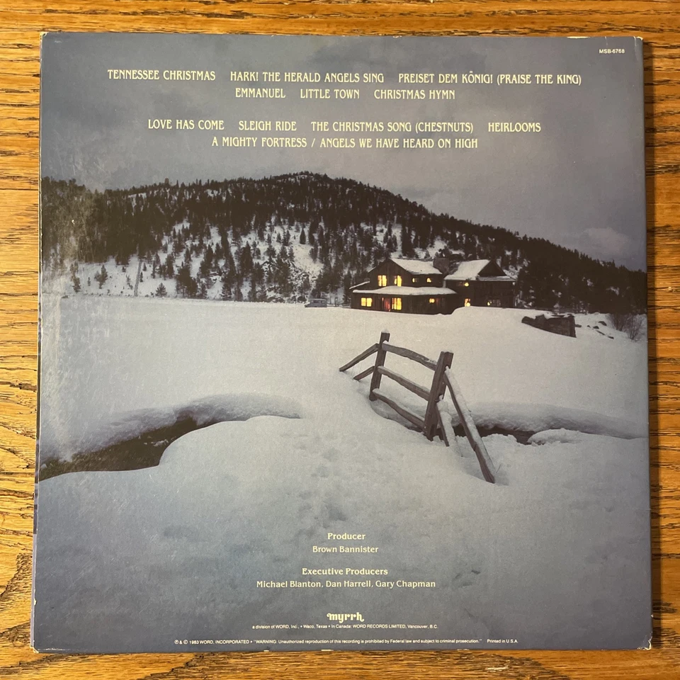 Amy Grant / A Christmas Album LP Myrrh 1st USA Press + Inner GF Xian Holiday EX! Foto 4 de 4