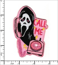 26 Pcs Embroidered Iron on patches Ghost Face Call Me 60x87mm AP021cM