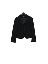 Hobbs Women's Blazer UK 12 Black Other with Polyester, Nylon Overcoat