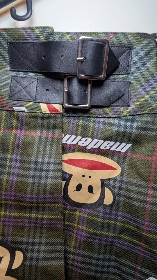 Minifalda plisada a cuadros Paul Frank X MadeMe Monkey verde Y2K ropa de calle Foto 3 de 4