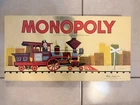 Monopoly Board Game 1957 Parker Brothers Vintage Set Train Graphics Box