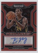 2022 Panini Prizm Draft Picks College Penmanship Red /199 Kris Murray Auto 0c6