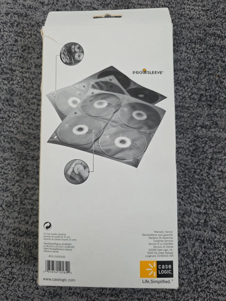 Case Logic 2 Sided CD Storage Sleeves for Ring Binder 200 25 ProSleeves CDP200 - Image 2 of 3