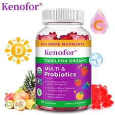 Multi&Probiotic Gummy for Toddlers's Digestion Health,0.5 Billion CFU,Best Daily