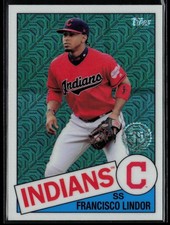 Francisco Lindor #85C-12 2020 Topps 1985 Topps Chrome Silver Pack Promo Series 1