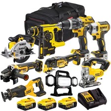 Dewalt 18V XR 9 Piece Combo Tool Kit 3 x 5.0Ah Battery Charger & Bag T4T18VKIT32