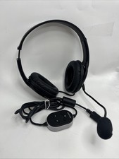 Microsoft LifeChat LX-3000 Model 1084 Wired USB Stereo Headset Black Silver