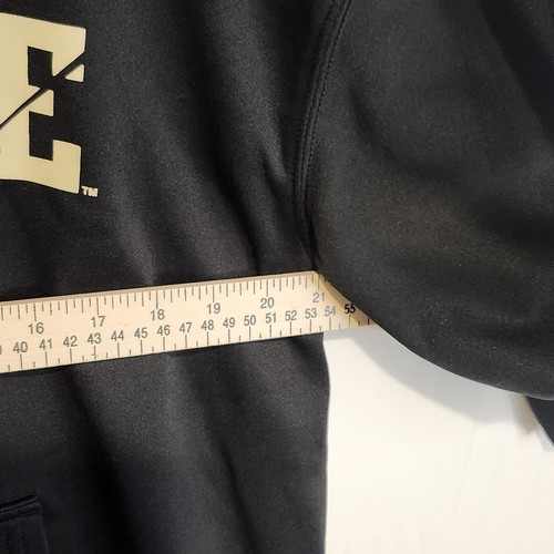 Purdue Boilermakers Black Athletic Student Large School Pride Sweatshirt Hoodie - Picture 7 of 8